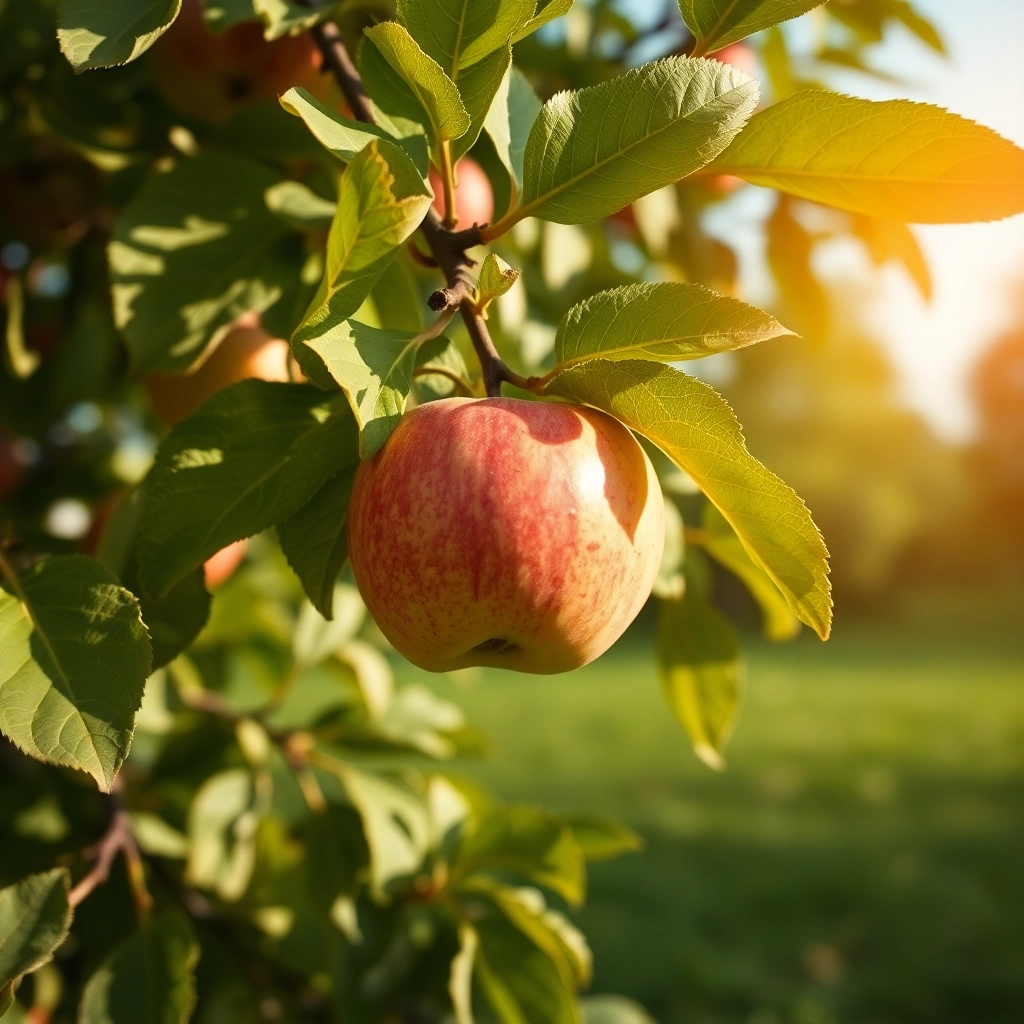 Best AI Apple On Tree Phone Professional Wallpaper